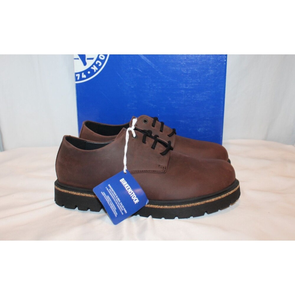 Birkenstock Unisex M9 W11 EU 42 REG Highwood Lace Low Habana Leather Oxfords